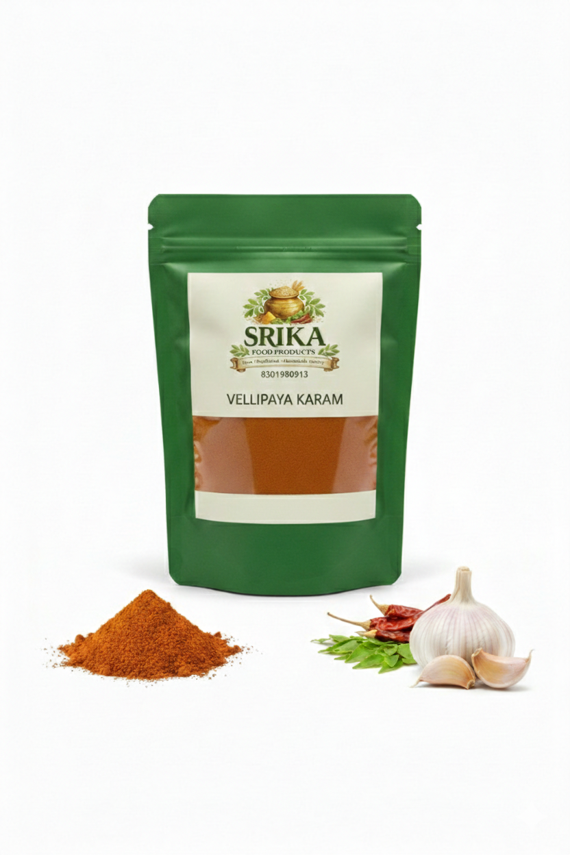Srika Vellipaya Karam (Garlic Spice Powder) 500 Grms