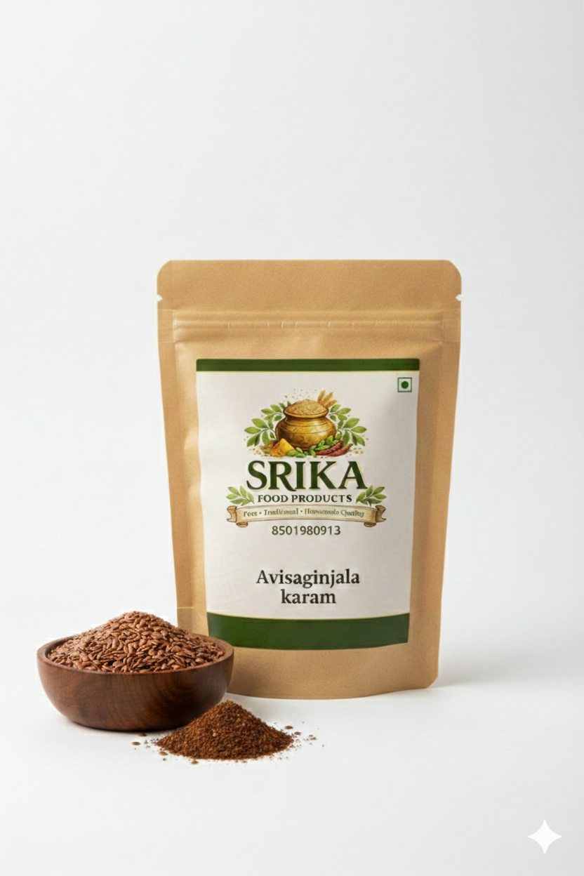 Srika Avisaginjala Karam (Flaxseed Spice Powder) 500 Grms
