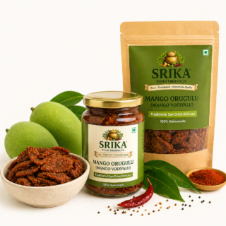 Srika Mango Orugulu (Mango Vodiyalu) 100 grms